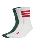 ADIDAS SPORTSWEAR Set de sosete lungi - 3 Perechi - Rosu/Alb/Verde