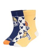 ADIDAS SPORTSWEAR Set de sosete Mickey Mouse - 3 perechi - Galben pal/Alb murdar/Bleumarin