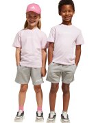 ADIDAS SPORTSWEAR Set de tricou si pantaloni scurti cu detalii logo - 2 Piese - Gri melange/Roz pal