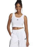 ADIDAS SPORTSWEAR Top crop cu detaliu logo - Alb optic