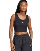 ADIDAS SPORTSWEAR Top crop cu detaliu logo - Negru