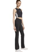 ADIDAS SPORTSWEAR Top crop slim fit cu vatelina - Alb/Negru