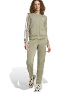 ADIDAS SPORTSWEAR Trening cu logo si fermoar W ESS 3S TS - Alb/Kaki