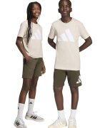 ADIDAS SPORTSWEAR Trening de bumbac cu pantaloni scurti si imprimeu logo - Kaki/Crem