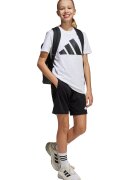 ADIDAS SPORTSWEAR Trening de bumbac cu pantaloni scurti si imprimeu logo - Negru stins/Alb optic