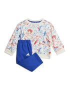ADIDAS SPORTSWEAR Trening din amestec de bumbac cu imprimeu - Albastru royal/Alb murdar