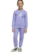 ADIDAS SPORTSWEAR Trening din amestec de bumbac cu imprimeu logo - Albastru azur