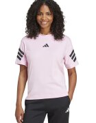 ADIDAS SPORTSWEAR Tricou cu decolteu la baza gatului Future Icons 3-Stripes - Roz pastel
