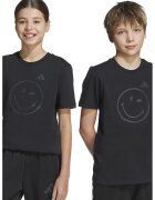 ADIDAS SPORTSWEAR Tricou cu decolteu la baza gatului si fata zambitoare - Negru