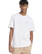 ADIDAS SPORTSWEAR Tricou cu decolteu la baza gatului si logo discret - Alb optic