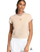 ADIDAS SPORTSWEAR Tricou cu decolteu la baza gatului Z.N.E - Bej deschis