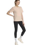 ADIDAS SPORTSWEAR Tricou cu decolteu lrotund si logo discret - Alb/Piersica