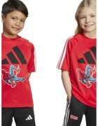 ADIDAS SPORTSWEAR Tricou cu imprimeu cu Spider Man - Rosu/Negru/Albastru