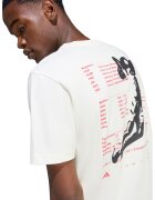 ADIDAS SPORTSWEAR Tricou cu logo Hoop - Rosu/Alb murdar