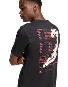 ADIDAS SPORTSWEAR Tricou cu logo Hoop - Rosu/Negru