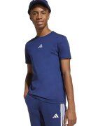 ADIDAS SPORTSWEAR Tricou de bumbac cu decolteu la baza gatului - Albastru inchis