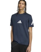 ADIDAS SPORTSWEAR Tricou de bumbac cu model monograma Z.N.E - Alb/Bleumarin