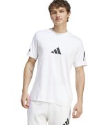 ADIDAS SPORTSWEAR Tricou de bumbac cu model monograma Z.N.E - Alb/Negru