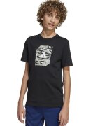 ADIDAS SPORTSWEAR Tricou din bumbac Boxy - Negru/Gri deschis