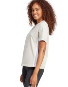 ADIDAS SPORTSWEAR Tricou din bumbac cu decolteu la baza gatului - Alb fildes