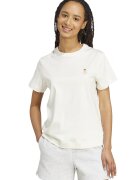ADIDAS SPORTSWEAR Tricou din bumbac cu decolteu la baza gatului - Alb murdar