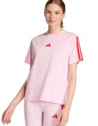 ADIDAS SPORTSWEAR Tricou din bumbac cu decolteu la baza gatului - Roz