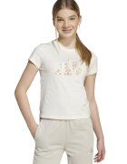 ADIDAS SPORTSWEAR Tricou din bumbac cu imprimeu logo - Alb fildes/Caramel