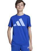 ADIDAS SPORTSWEAR Tricou din bumbac cu imprimeu logo cauciucat - Albastru royal