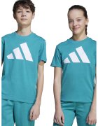 ADIDAS SPORTSWEAR Tricou din bumbac cu imprimeu logo cauciucat - Verde persan