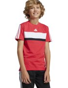 ADIDAS SPORTSWEAR Tricou din bumbac cu imprimeu logo - Negru/Coral/Alb optic