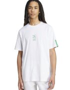 ADIDAS SPORTSWEAR Tricou din bumbac cu logo - Alb/Verde