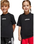 ADIDAS SPORTSWEAR Tricou din bumbac cu logo pe piept - Negru/Alb optic