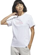 ADIDAS SPORTSWEAR Tricou din bumbac cu logo Western - Alb/Roz/Verde sparanghel
