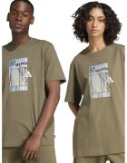 ADIDAS SPORTSWEAR Tricou lejer din bumbac Lens Elevated - Kaki/Albastru deschis