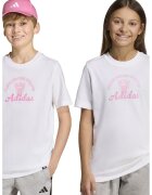 ADIDAS SPORTSWEAR Tricou unisex din bumbac cu imprimeu pe piept Food - Alb/Roz