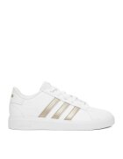 adidas Tenisi copii - GRAND COURT 2.0 - alb - detalii aurii