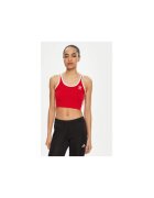 adidas Top slim fit crop cu imprimeu uni