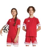 adidas Tricou copii Squadra 25 - rosu - material reciclabil