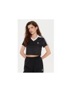 adidas Tricou crop cu detalii logo