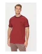 adidas Tricou slim fit la baza gatului cu logo mic - Rosu