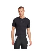 adidas Tricou sportiv barbati - JP4674 - compresiv - negru - poliester reciclat