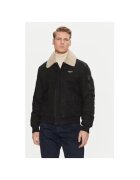 Aeronautica Militare Geaca barbati - 304565366 - Piele ecologica - Negru - Negru