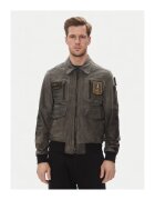 Aeronautica Militare Geaca din piele barbati 251PN5047PL00300 - Piele naturala - Gri - Gri