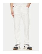 Aeronautica Militare Pantaloni barbati 251PJ205CT3551 - Bumbac/Lyocell - Alb - Alb