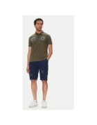 Aeronautica Militare Pantaloni scurti din denim barbati 251BE252CT3507 - Bumbac - Bleumarin - Bleumarin