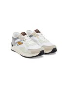 Aeronautica Militare Pantofi sport barbati - 251SC286CT3543 - Piele naturala - 46 EU - Alb/Gri - Alb/Gri