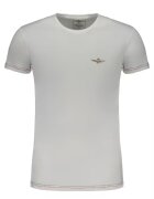 Aeronautica Militare Tricou barbati - 95% bumbac - 5% elastan - Alb - 2XL - SCOTI003J508