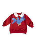 Agatha Ruiz de la Prada Bluza cu imprimeu si guler Peter Pan - Rosu