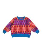 Agatha Ruiz de la Prada Bluza de trening cu decolteu la baza gatului si imprimeu grafic - Multicolor