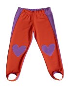Agatha Ruiz de la Prada Pantaloni cu inimi - Portocaliu/Violet